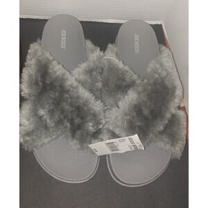 Joe Boxer Criss Cross Slides Slippers Women's Size XL NWT